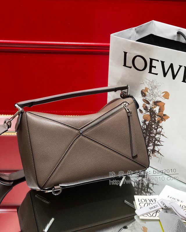 LOEWE經典爆款包包 羅意威中號Puzzle幾何拼接手提斜挎包 10171  tcl1147